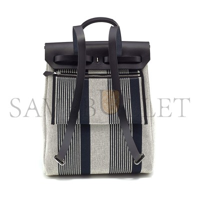 HERMÈS HERBAG A DOS ZIP BACKPACK CANVAS AND LEATHER H080303CKA0 (38*29*11cm)